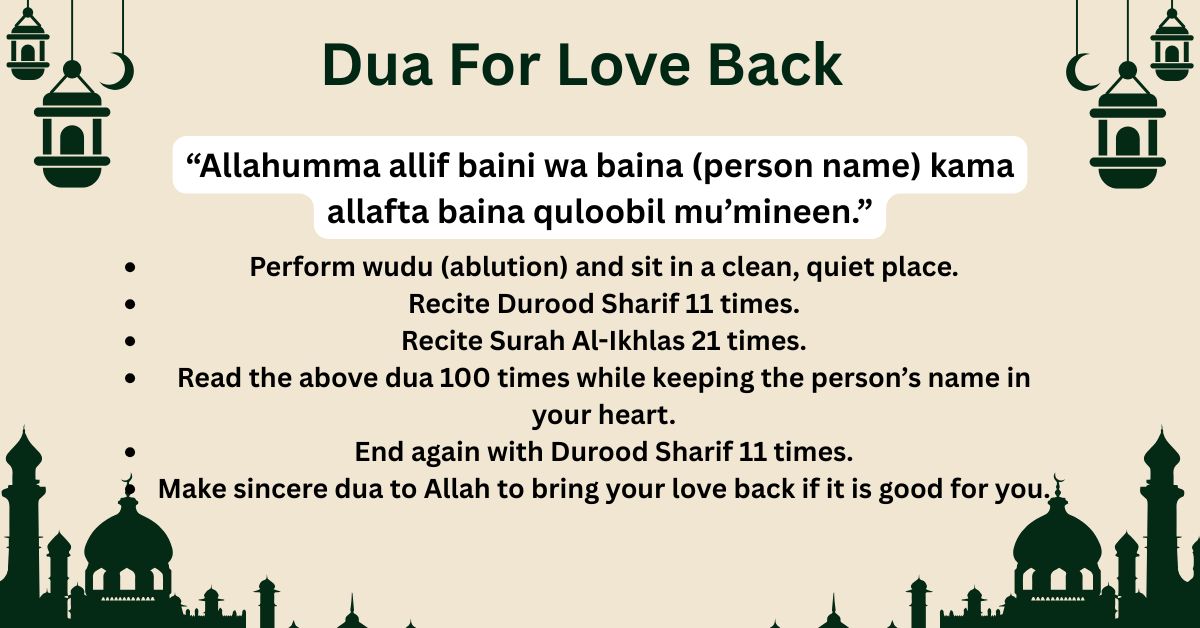 Dua For Love Back – Faith Dua